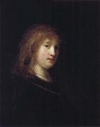 Saskia with a Veil Rembrandt